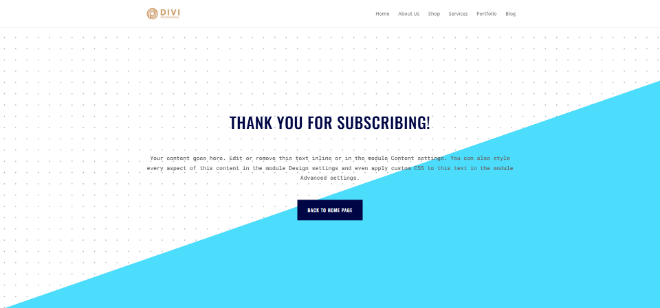 Collez l'URL de redirection
