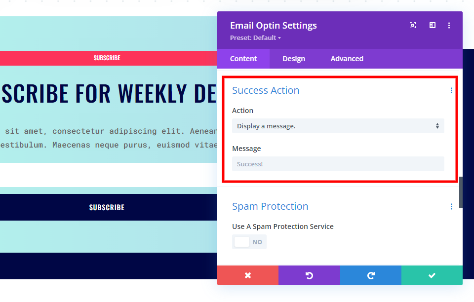 URL de redirection vers une URL personnalisée