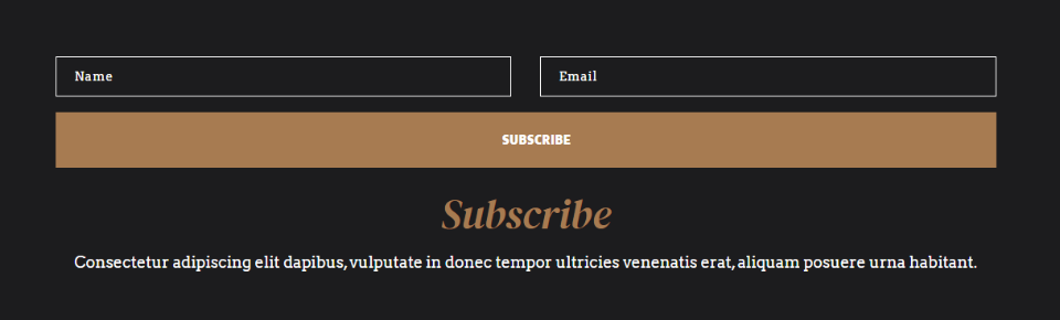 Divi Email Optin Layout Possibilità Cinque