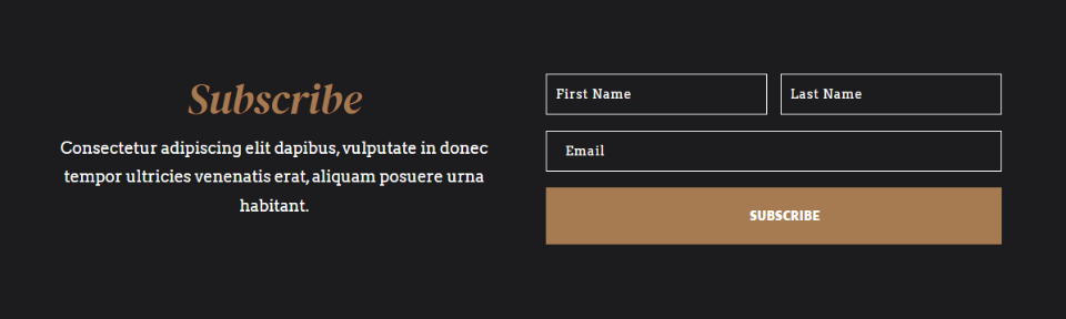 Divi Email Optin Layout Possibilità sei