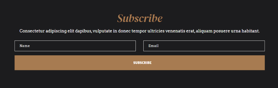 Possibilità di layout optin email Divi Tre