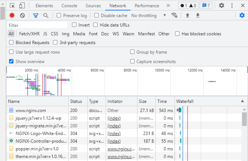 การเลือกชื่อใน DevTools