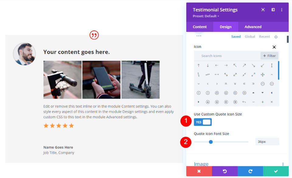 خيار التصميم الأبيض لوحدة شهادة Divi