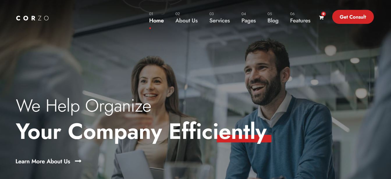 corzo consultoria tema wordpress