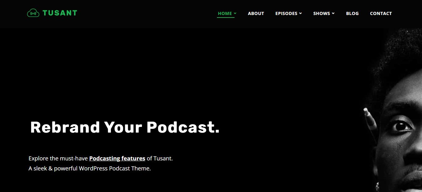 tusant wordpress 팟캐스트 테마