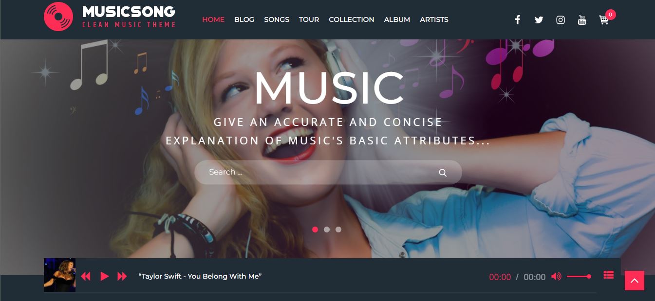 musicsong wordpress 팟캐스트 테마