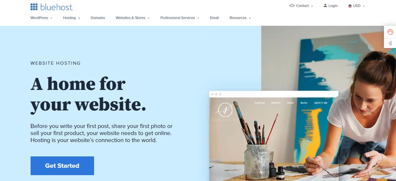 bluehost melhor hospedagem wordpress
