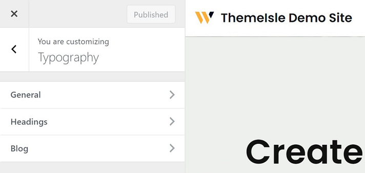 글꼴 변경 WordPress 글꼴 선택