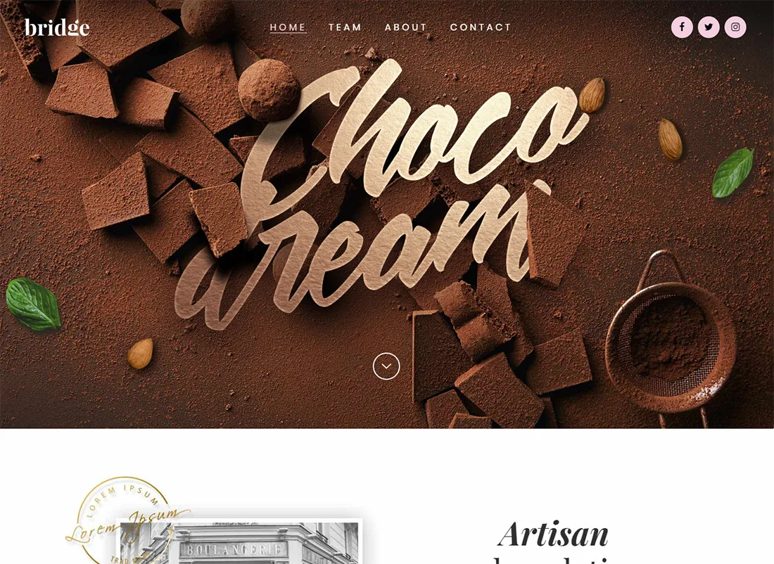 Bridge - Tema WordPress per prodotto singolo