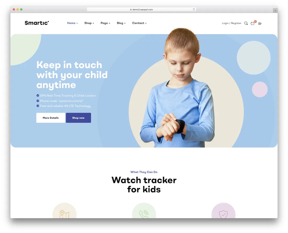 tema wordpress per un singolo prodotto smartic