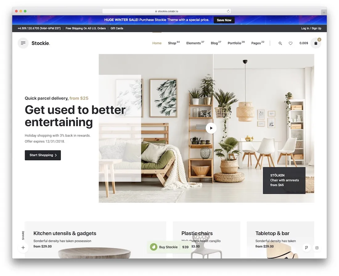 tema stockie ajax woocommerce