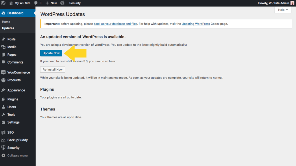 Perbarui WordPress