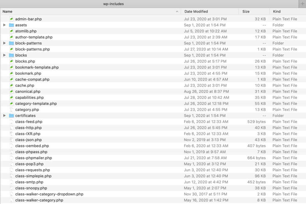 wp-termasuk folder