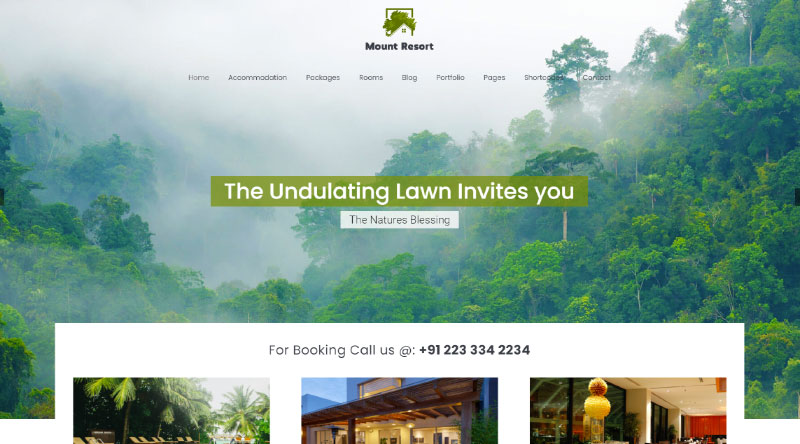 Más de 5 mejores temas de WordPress para resorts que se destacan 8 Mount Resort WordPress Theme