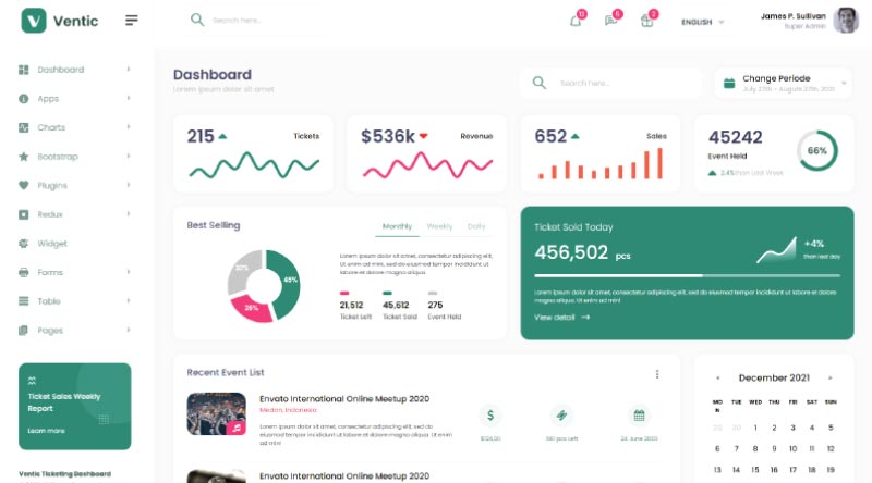 2022년을 위한 20가지 최고의 이벤트 웹사이트 템플릿 21 Ventic WordPress Theme