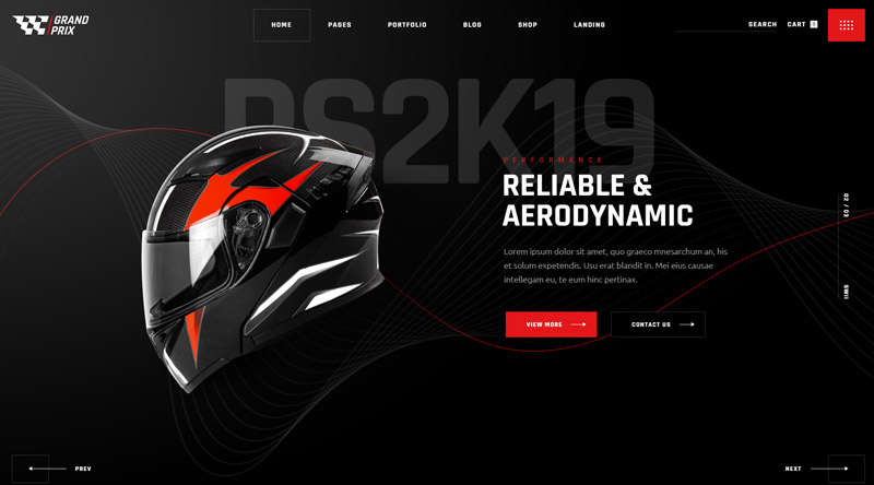 Más de 5 temas de WordPress para servicios de automóviles y reparación de automóviles ideales para ti 3 GrandPrix WordPress Theme