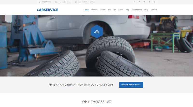 Más de 5 temas de WordPress para servicios de automóviles y reparación de automóviles ideales para ti 8 Car Service WordPress Theme