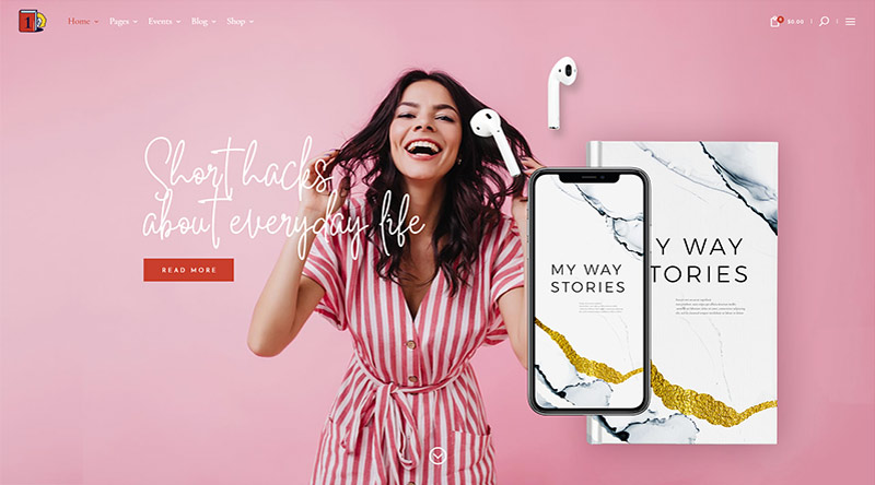 8 Temi WordPress per eBook per aumentare le vendite online 3 ChapterOne WordPress Theme