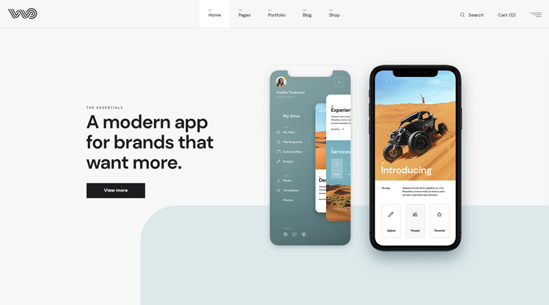 10 ธีม WordPress ที่น่าสนใจที่สุดสำหรับแอพ 4 WebOn WordPress Theme