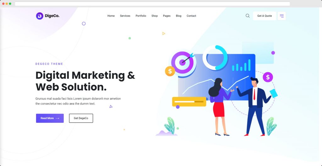 ธีม WordPress Digeco