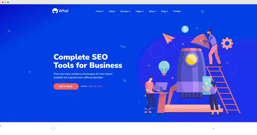 Whal – การตลาดดิจิทัล & SEO WordPress Theme