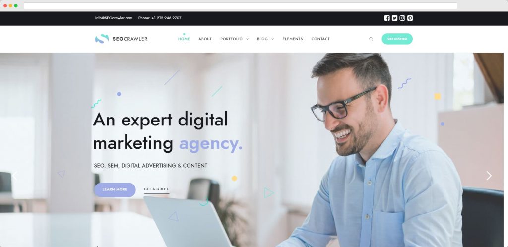 SEO Crawler – ธีมการตลาดดิจิทัลของ WordPress