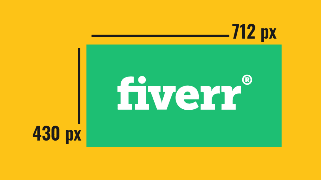 Fiverr 공연 이미지 크기