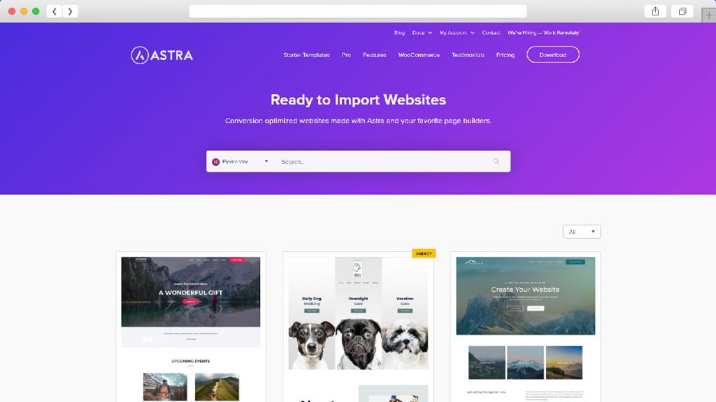 7. Astra ธีม WordPress ฟรี