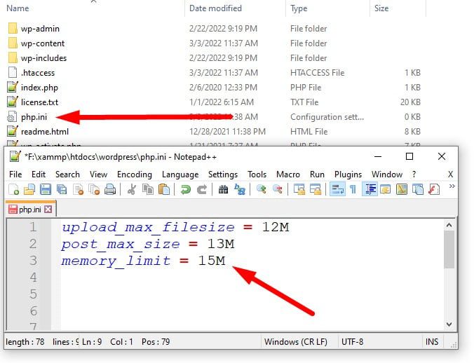 Edit php.ini melalui FTP