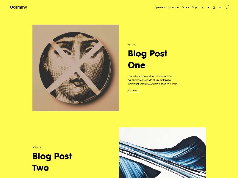 บล็อกใน Squarespace