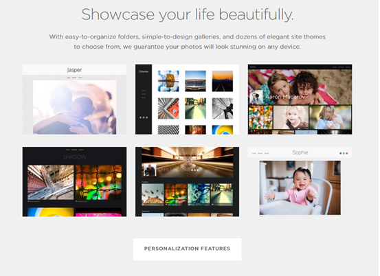 คุณสมบัติเด่นของ Smugmug:
