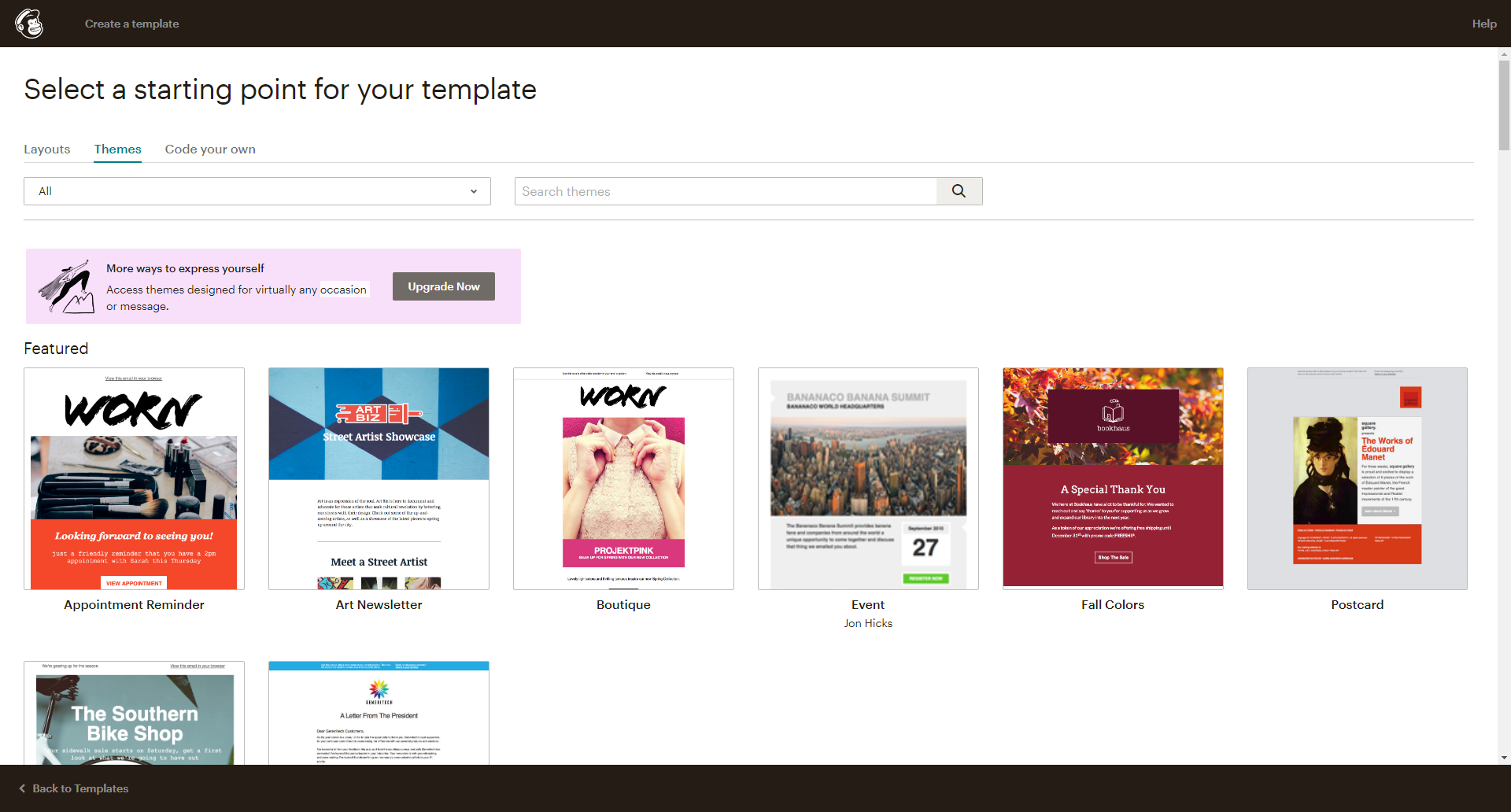 เทมเพลต Mailchimp