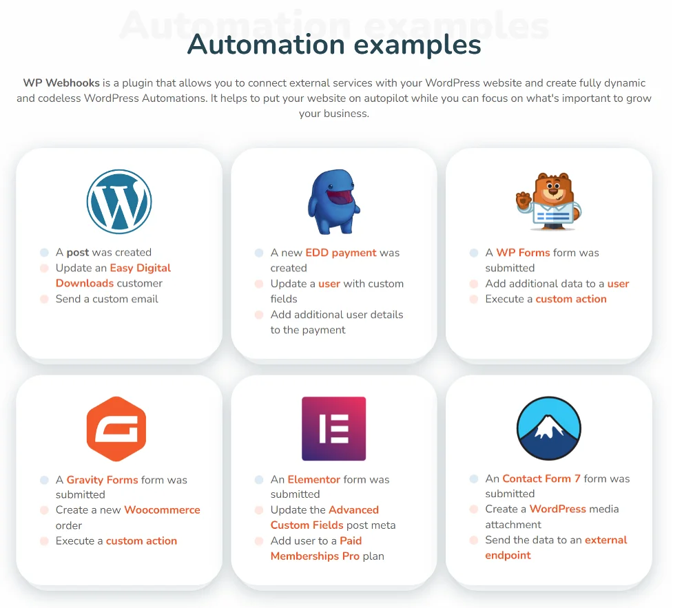 WP Webhooks Review - ตัวอย่างการทำงานอัตโนมัติ