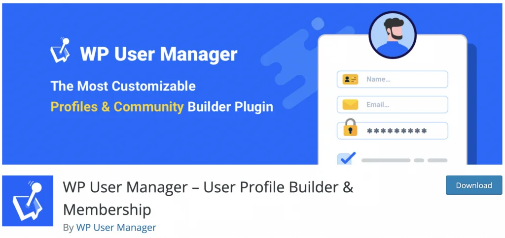 WP 用戶管理器 - wordpress 用戶插件