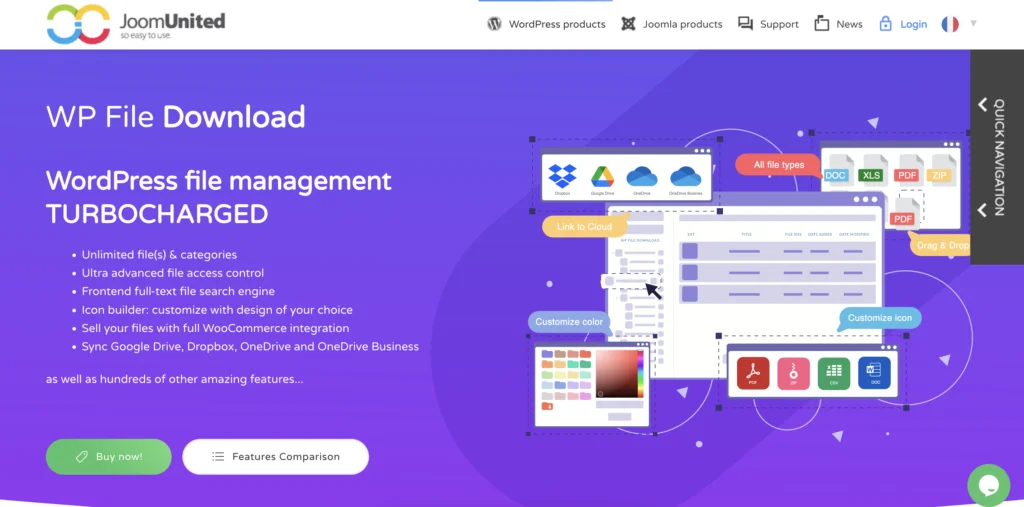 Download di file WP - gestore di download di wordpress