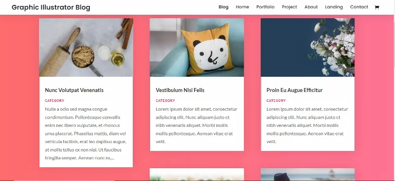 Demo in stile Divi Pinterest