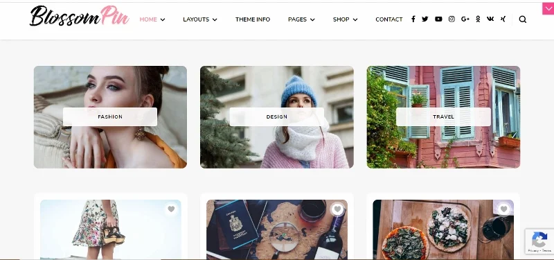 Blossom Pin Pro - Tema WordPress Pinterest