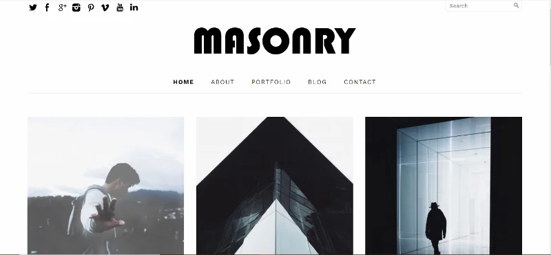 Tema WordPress in muratura