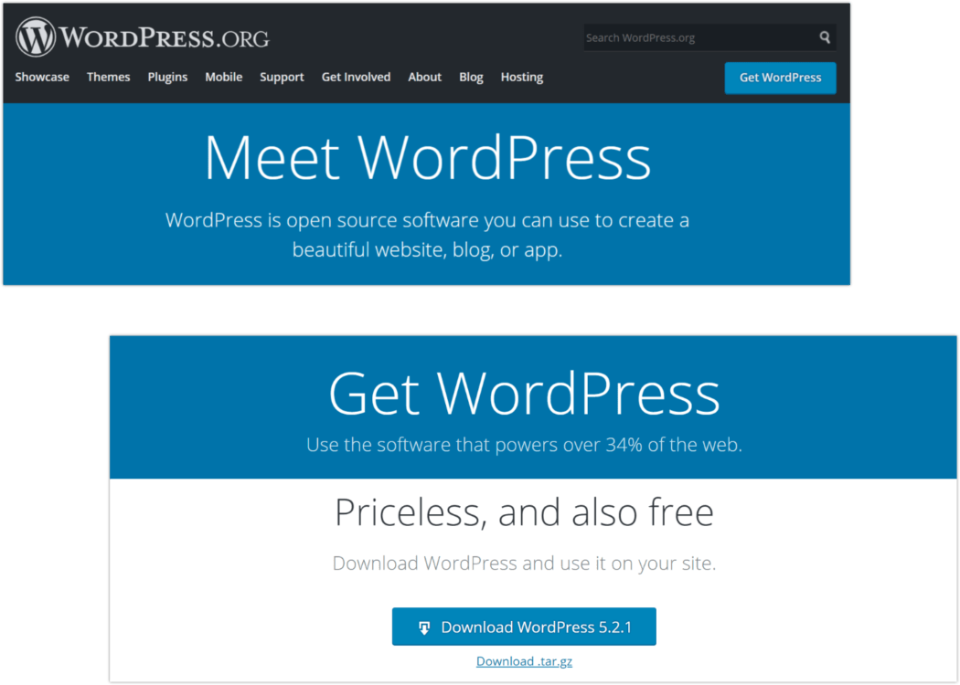 ดาวน์โหลด 2019 – หน้า Landing Page & หน้าดาวน์โหลด