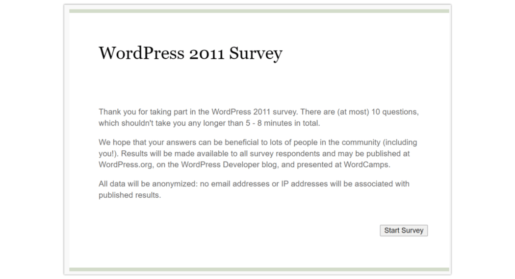 2011 > หน้าแบบสำรวจ