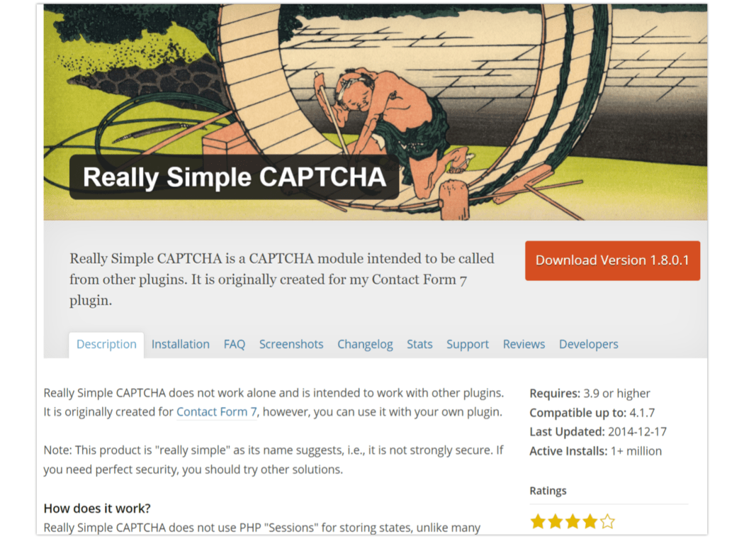 ปลั๊กอินยอดนิยมประจำปี 2015 – CAPTCHA . ที่ง่ายมาก