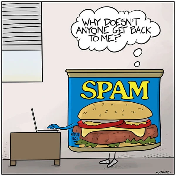 Spam karikatür.