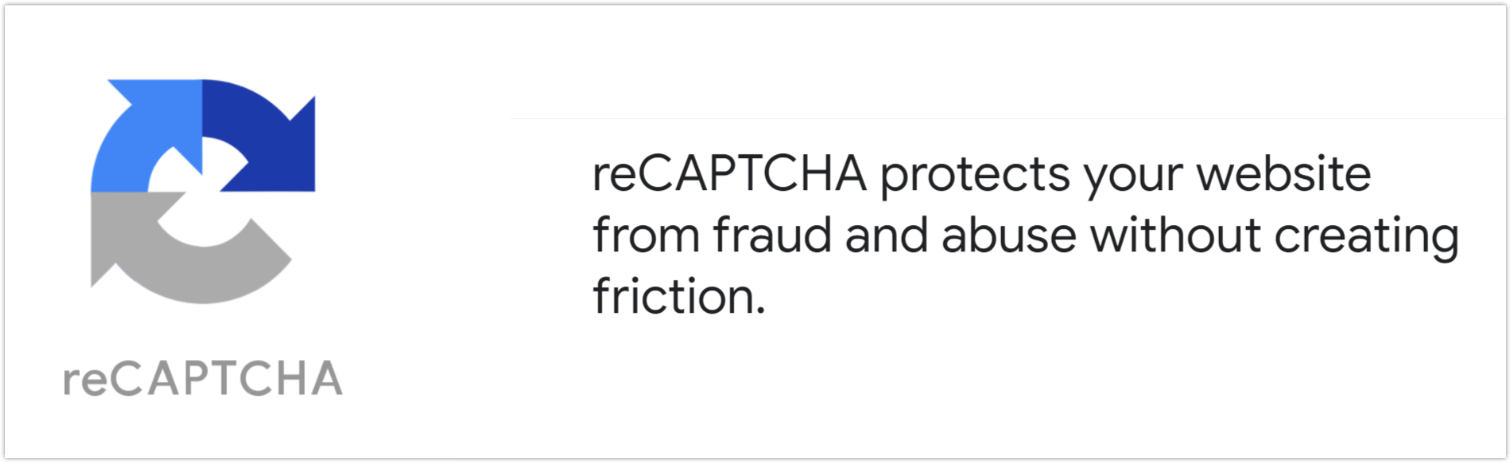 ReCAPTCHAバナー
