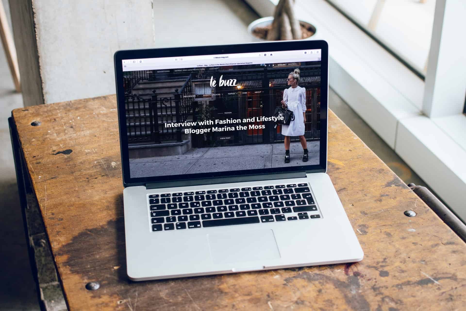 Homepage del sito web di Le Buzz