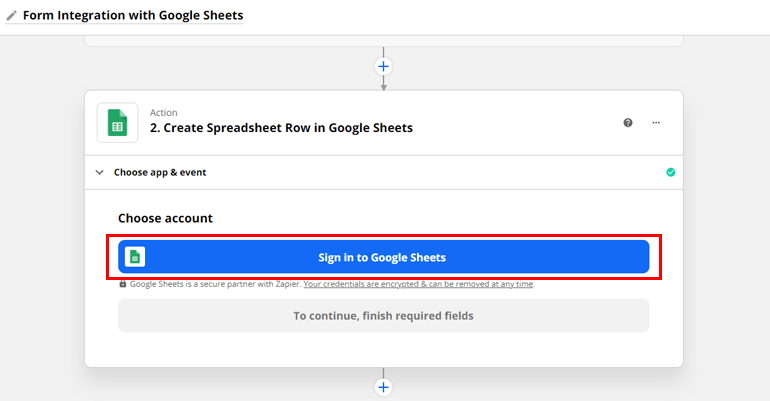 เลือกบัญชี Google
