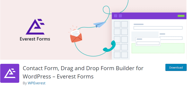 Everest Forms ปลั๊กอินตัวสร้างแบบฟอร์มที่ดีที่สุด