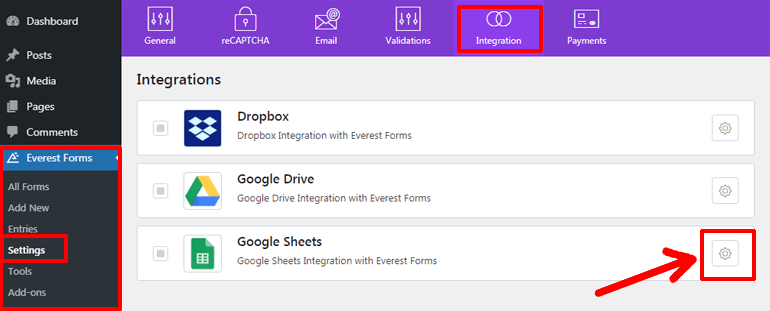 ตรวจสอบสิทธิ์ Google ชีตเพื่อส่งข้อมูลแบบฟอร์มการติดต่อไปยัง Google ชีต
