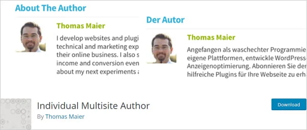 ปลั๊กอิน WordPress ผู้เขียน Multisite ส่วนบุคคล