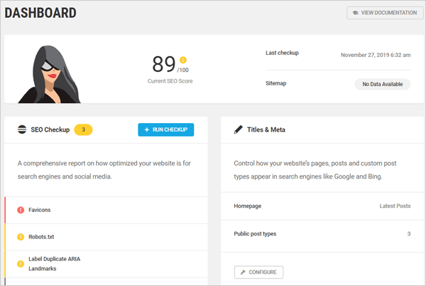 ปลั๊กอิน Smart Crawl WordPress SEO