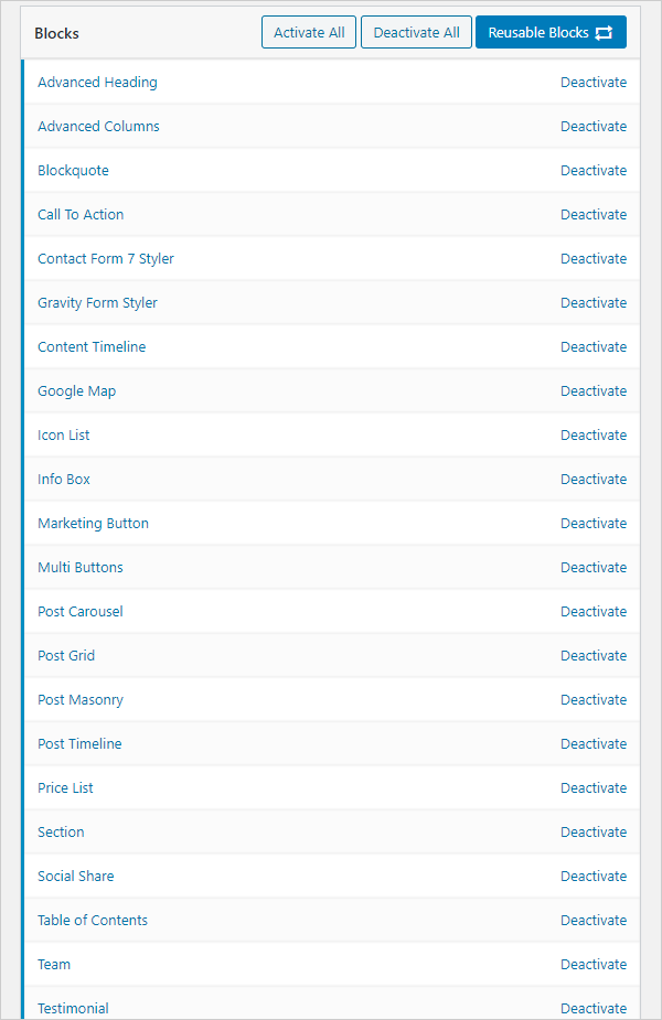 สุดยอด Addons สำหรับ Gutenberg